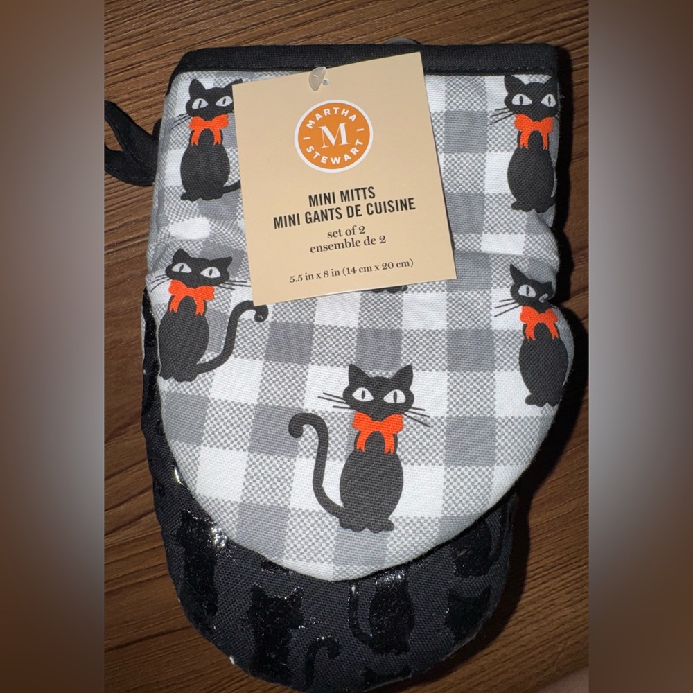 Martha Stewart Black Cat Kitchen Mitts